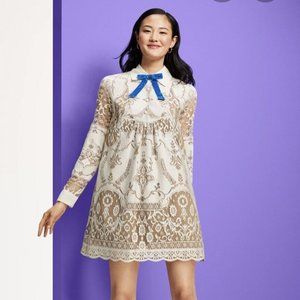 Anna Sui For Target lace long sleeve babydoll dress